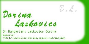 dorina laskovics business card